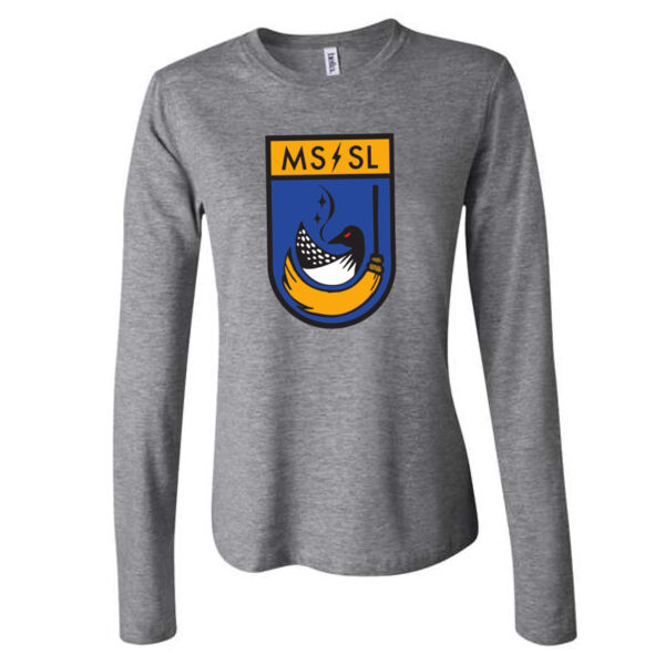 BELLA + CANVAS Womens Jersey Long Sleeve Tee - Printed Logo Thumbnail